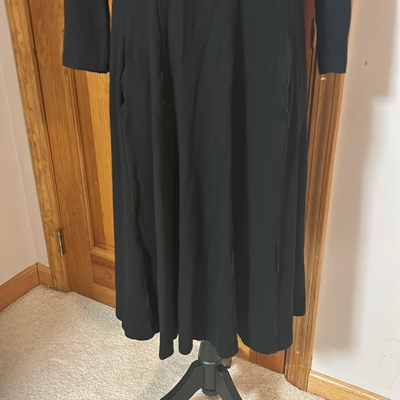 Lafayette 148 Women's Fit and Flare Mock Neck 3/4 Sleeve Dress - Picture 3 of 8